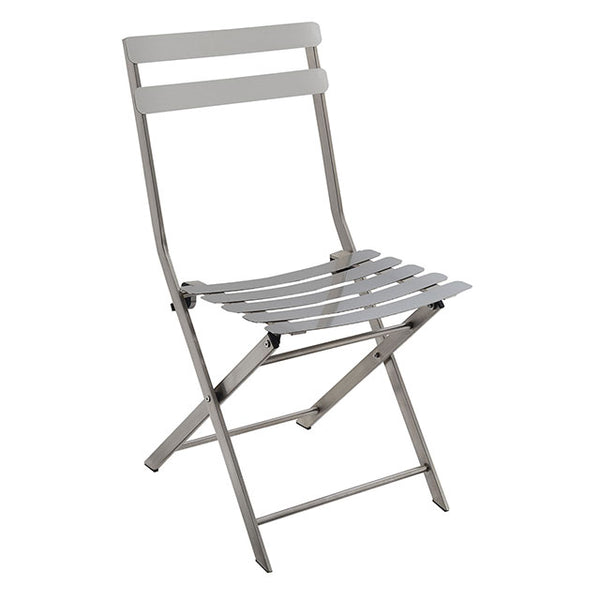 Lilah Stainless Folding Chair (2/Ctn) - Jay's Mattress Plus (NY)