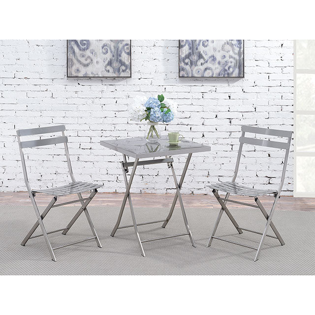 Lilah Stainless Folding Table - Jay's Mattress Plus (NY)