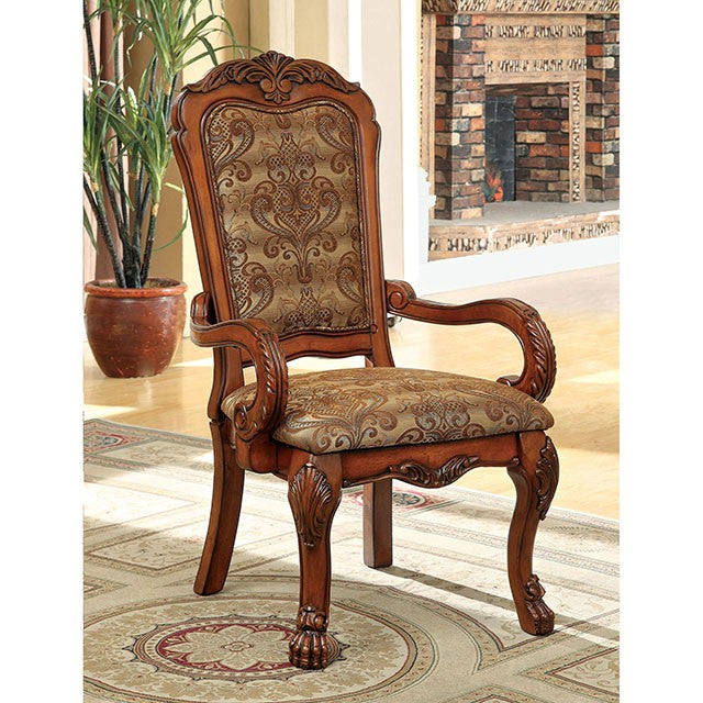 Medieve Antique Oak Arm Chair (2/CTN) - Jay's Mattress Plus (NY)