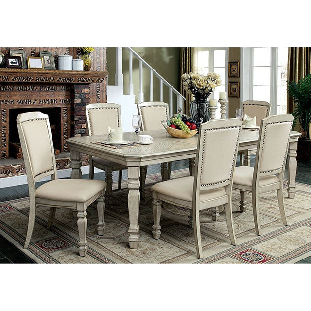HOLCROFT Antique White/Ivory Dining Table - Jay's Mattress Plus (NY)