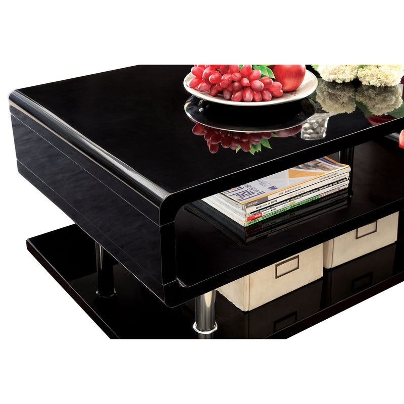 Ninove Black/Chrome End Table - Jay's Mattress Plus (NY)
