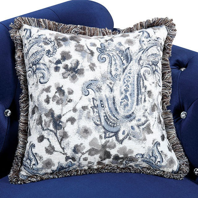 Jolanda Chair Blue & Grey - Jay's Mattress Plus (NY)