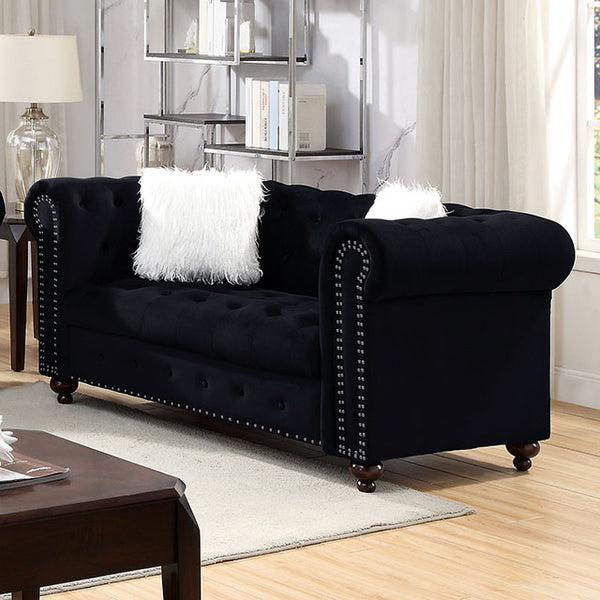 Giacomo Loveseat Black - Jay's Mattress Plus (NY)