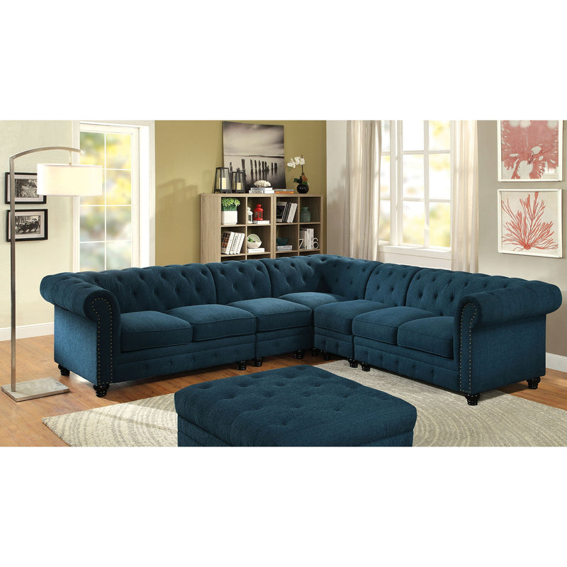Stanford Armless Chair Teal - Jay's Mattress Plus (NY)