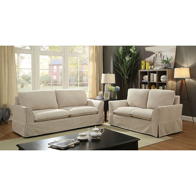 Maxine Love Seat Beige - Jay's Mattress Plus (NY)