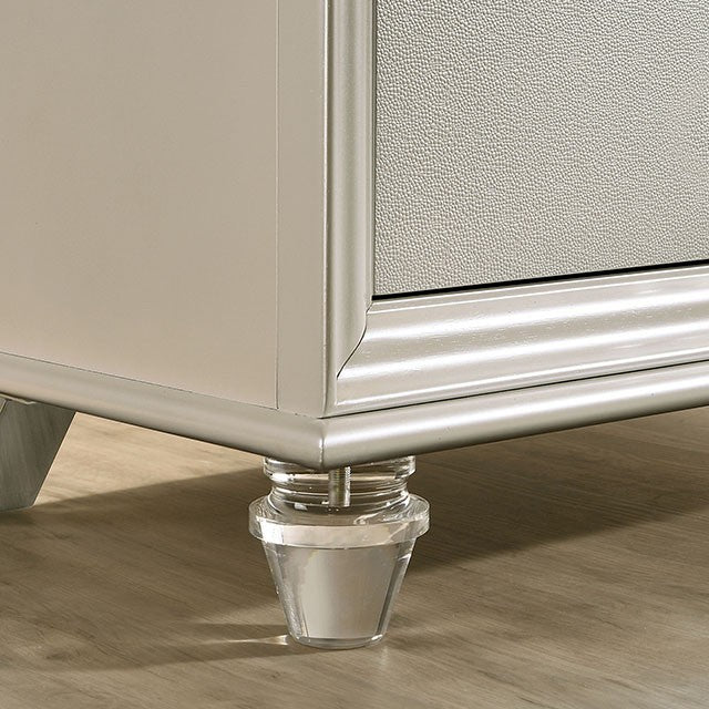 Maddie Bed White & Silver - Jay's Mattress Plus (NY)