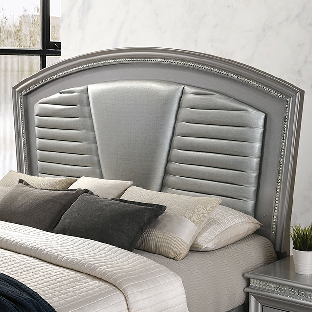 Maddie Bed White & Silver - Jay's Mattress Plus (NY)