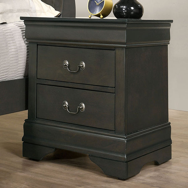 Louis Philippe Night Stand Gray - Jay's Mattress Plus (NY)
