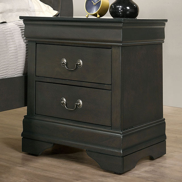 Louis Philippe Night Stand Gray - Jay's Mattress Plus (NY)