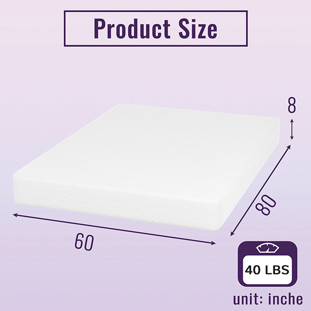 Nasturtium 8" Queen Bamboo Charcoal Infused Memory Foam - Jay's Mattress Plus (NY)