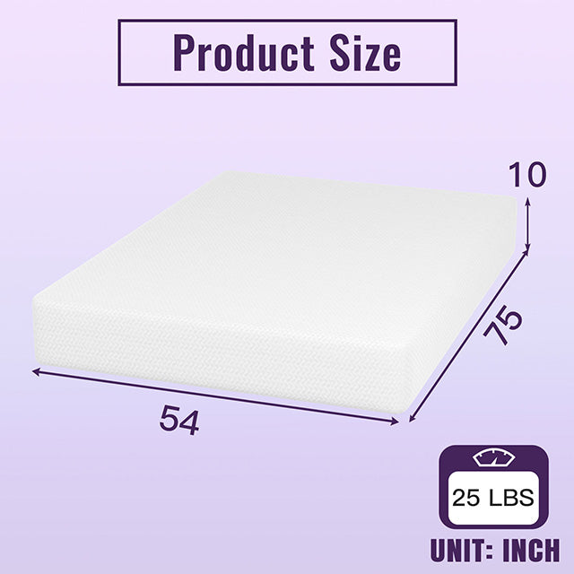 Nasturtium 10" Full Bamboo Charcoal Infused Memory Foam - Jay's Mattress Plus (NY)