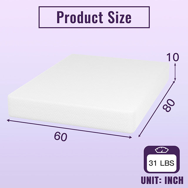 Nasturtium 10" Queen Bamboo Charcoal Infused Memory Foam - Jay's Mattress Plus (NY)