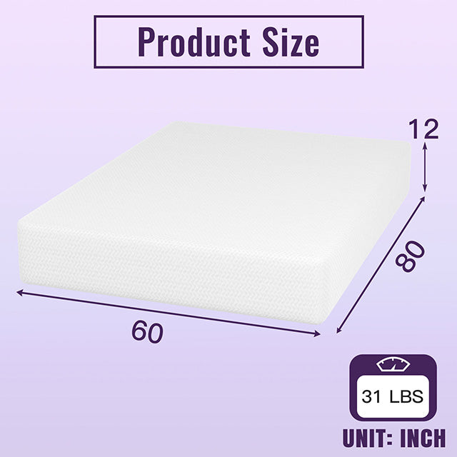 Nasturtium 12" Queen Bamboo Charcoal Infused Memory Foam - Jay's Mattress Plus (NY)