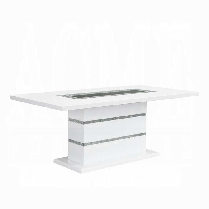 Elizaveta Dining Table With Pedestal Base - Jay's Mattress Plus (NY)