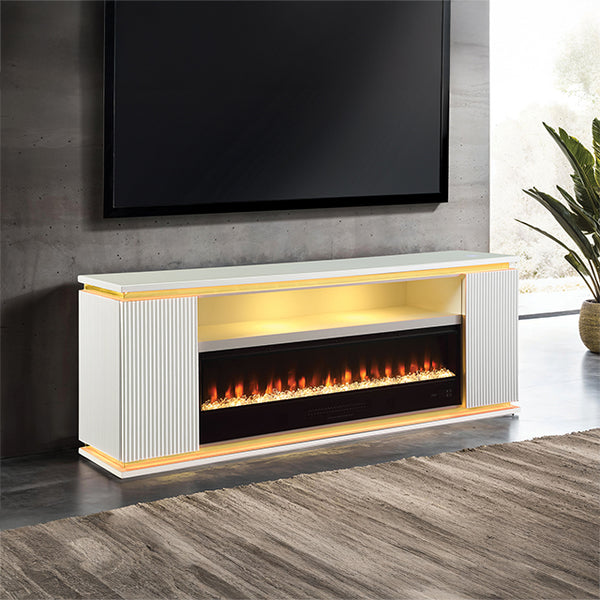 Medea 71" TV Stand w/ Electric Fire Place - Jay's Mattress Plus (NY)
