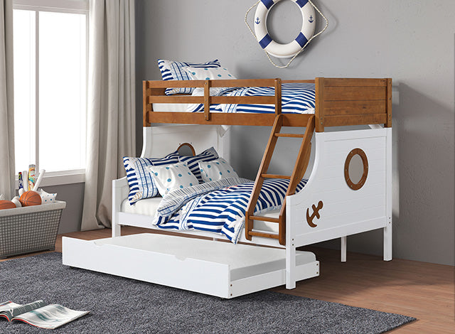 Nautia Twin/Full Bunk Bed Black & White - Jay's Mattress Plus (NY)