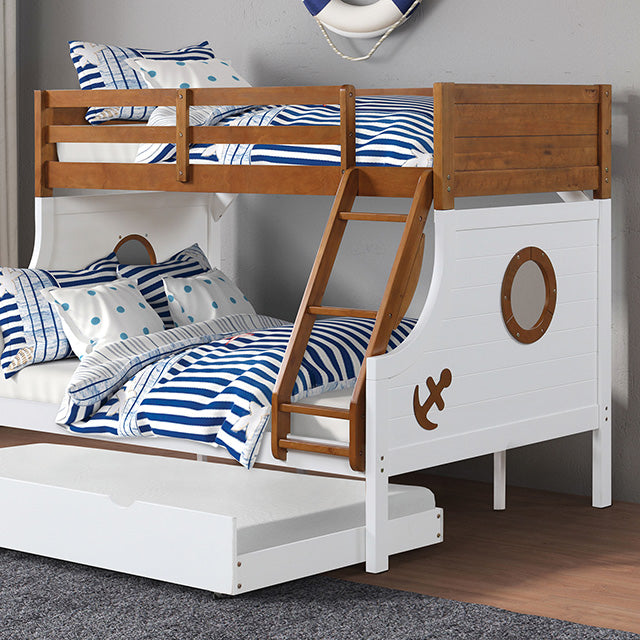 Nautia Twin/Full Bunk Bed Black & White - Jay's Mattress Plus (NY)