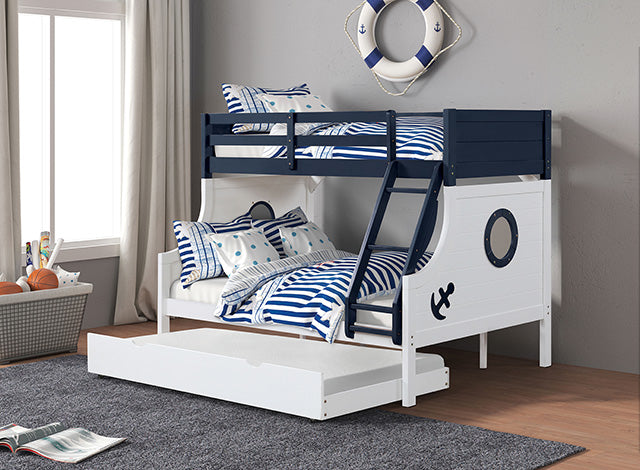 Nautia Twin/Full Bunk Bed Black & White - Jay's Mattress Plus (NY)