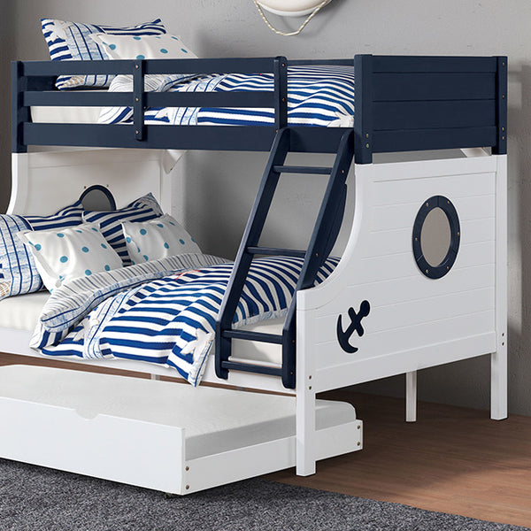 Nautia Twin/Full Bunk Bed Black & White - Jay's Mattress Plus (NY)