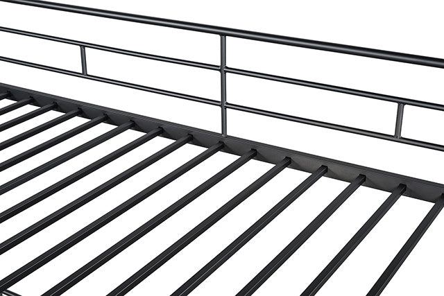 Myles Twin Loft Bed White, Silver & Black - Jay's Mattress Plus (NY)