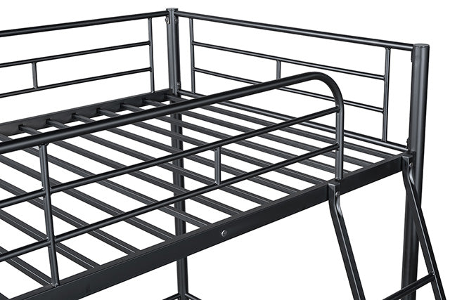Myles Twin Loft Bed White, Silver & Black - Jay's Mattress Plus (NY)