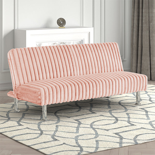 Hinwil Futon Sofa Bed Pink, Beige Grey, & Black - Jay's Mattress Plus (NY)