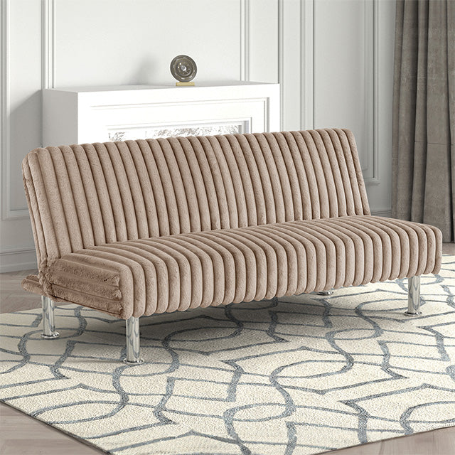 Hinwil Futon Sofa Bed Pink, Beige Grey, & Black - Jay's Mattress Plus (NY)