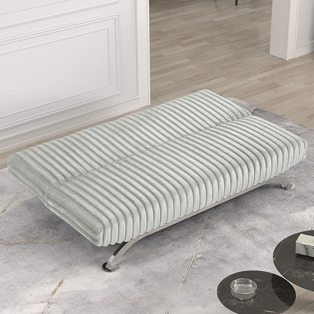 Villeneuve Futon Sofa Bed Black, Pink, & Grey - Jay's Mattress Plus (NY)