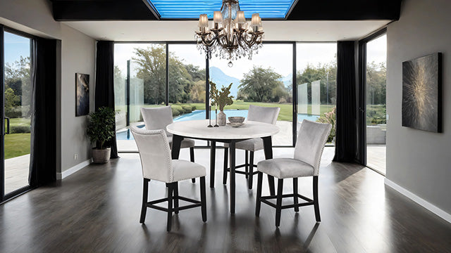 Sabro 5 Pc Dining Table Set Black - Jay's Mattress Plus (NY)
