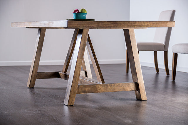 Losone Dining Table Set with Bench Rustic - Jay's Mattress Plus (NY)
