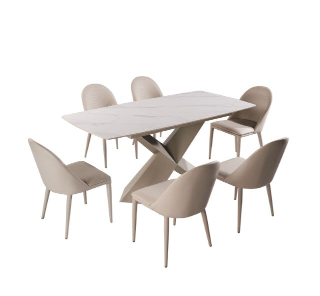 Lenvik 7 Pc Dining Table Set - Jay's Mattress Plus (NY)