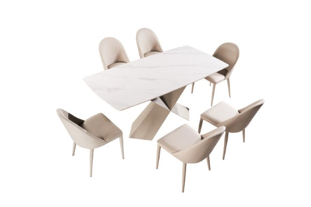 Lenvik 7 Pc Dining Table Set - Jay's Mattress Plus (NY)
