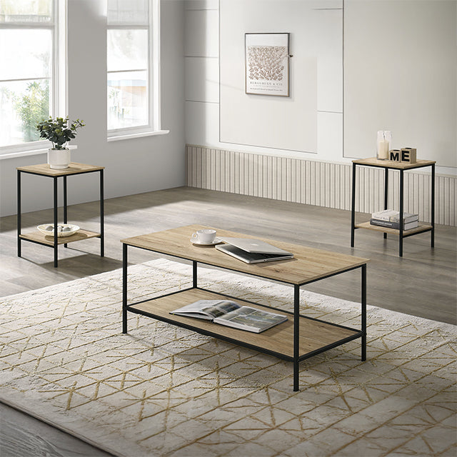 Pallas 3 Pc. Table Set Natural - Jay's Mattress Plus (NY)
