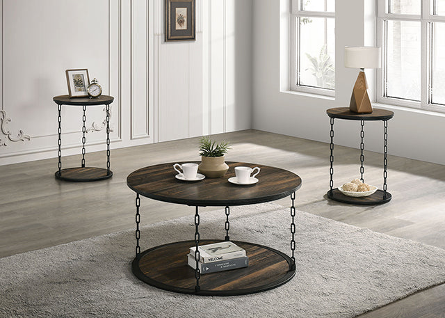 Ophira 3 Pc. Table Set Brown - Jay's Mattress Plus (NY)