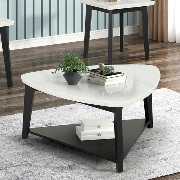 Thisted Triangle Marble Coffee Table - Jay's Mattress Plus (NY)