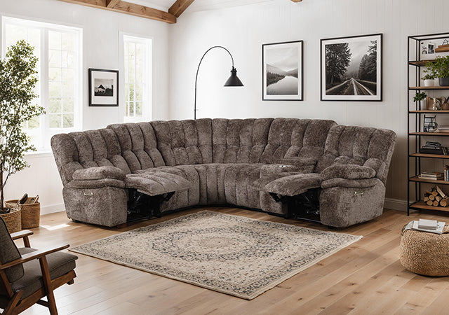 Hieronymus Power Sectional Brown - Jay's Mattress Plus (NY)