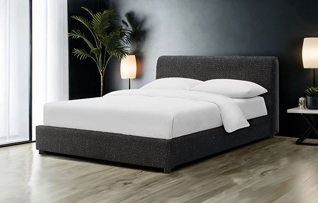 Vertham E.King, Full, & Queen Bed White & Black - Jay's Mattress Plus (NY)