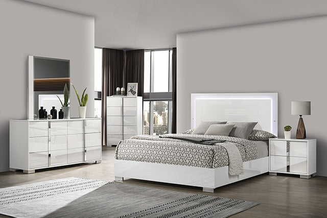 Sinistra Bed Beige, Black, White - Jay's Mattress Plus (NY)