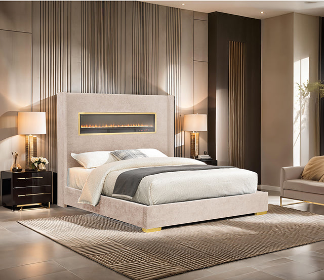 Danvers Bed Beige, Black, & Grey - Jay's Mattress Plus (NY)