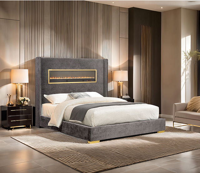 Danvers Bed Beige, Black, & Grey - Jay's Mattress Plus (NY)