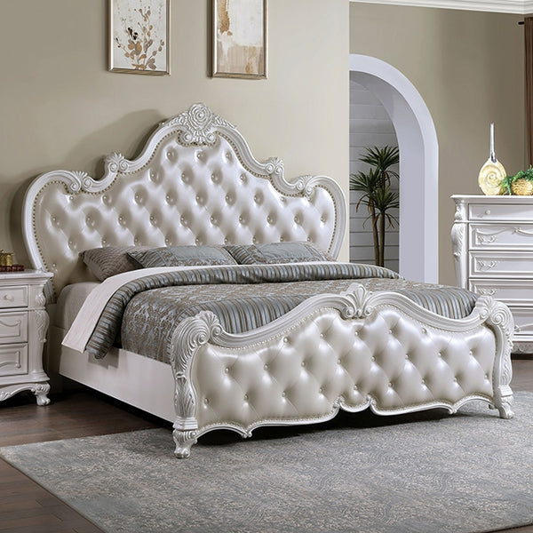 Ventresca Bed White & Chrome - Jay's Mattress Plus (NY)