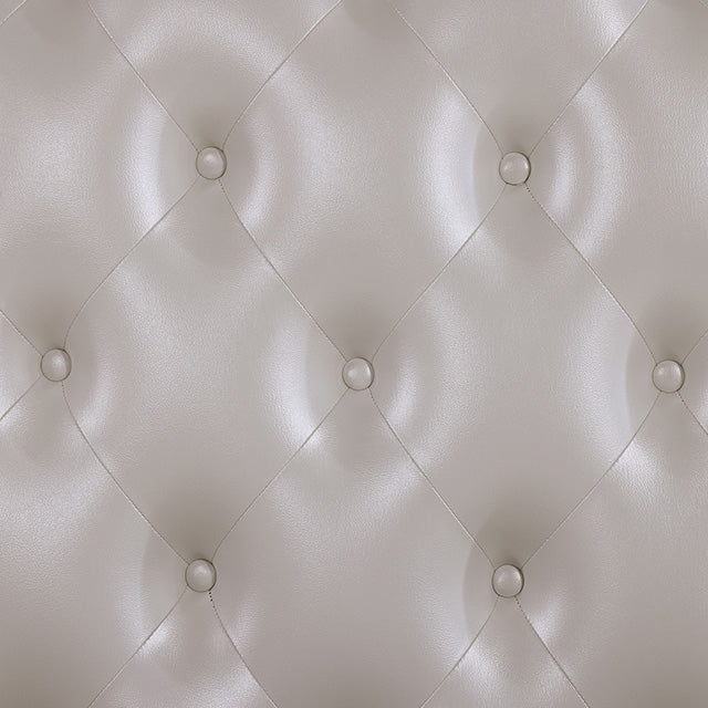 Ventresca Bed White & Chrome - Jay's Mattress Plus (NY)