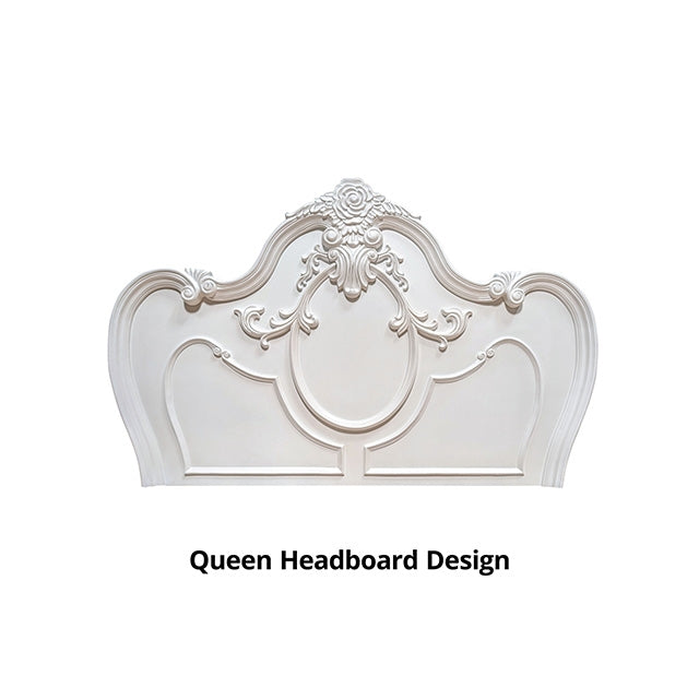 Roselli E.King & Queen Bed White & Chrome - Jay's Mattress Plus (NY)