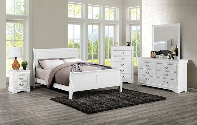 Louis Philippe Bed Black, White, & Cherry - Jay's Mattress Plus (NY)