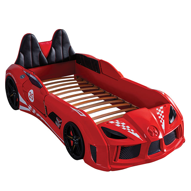 Trackster Bed White, Red,, Black, & Blue - Jay's Mattress Plus (NY)