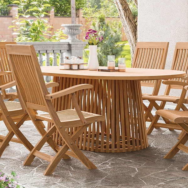 Lovina Oval Dining Table - Jay's Mattress Plus (NY)