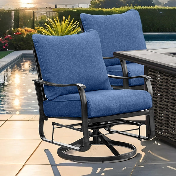 Segovia Swivel Glider Arm Chair (2/CTN) - Jay's Mattress Plus (NY)