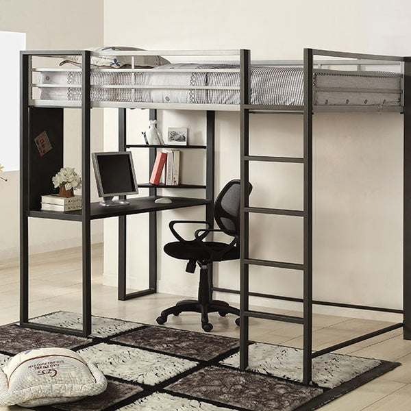 Sherman Silver/Gun Metal Full & Queen Bed w/ Workstation - Jay's Mattress Plus (NY)