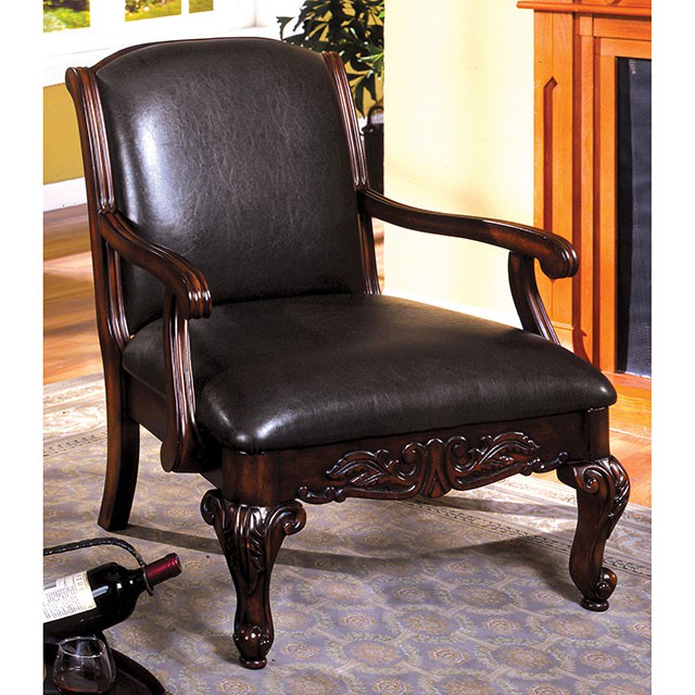 Sheffield Antique Dark Cherry Accent Chair