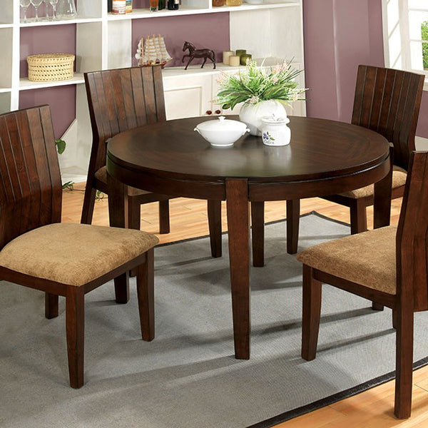 Ottawa Round Dining Table Brown - Jay's Mattress Plus (NY)